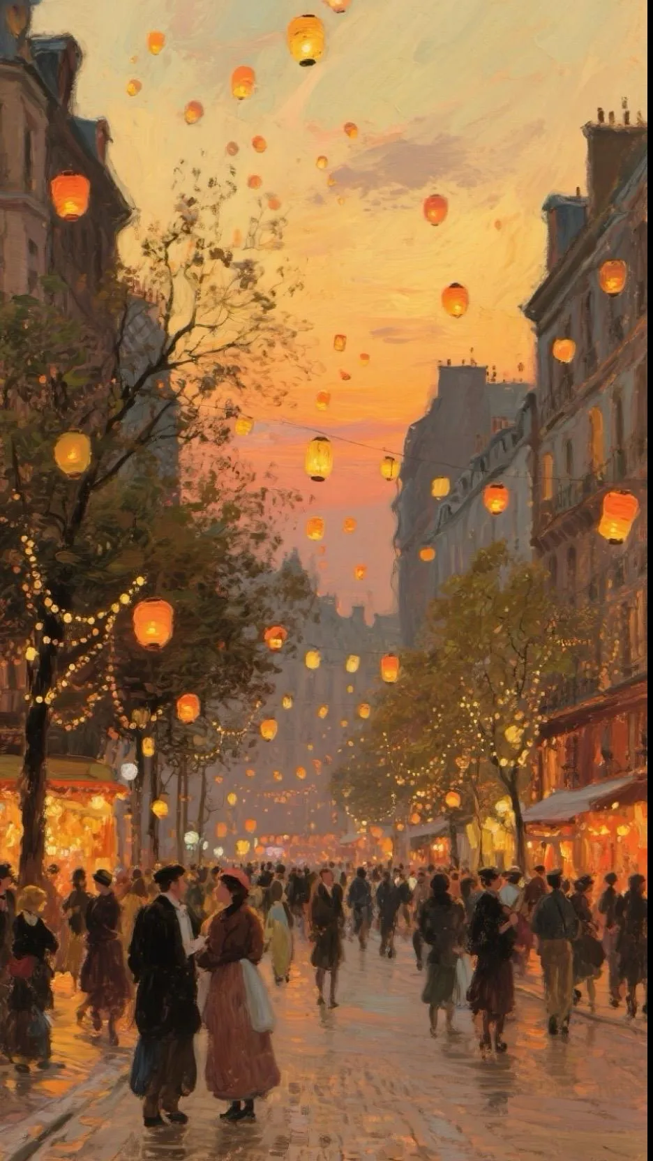Festive Evening — Oil on canvas