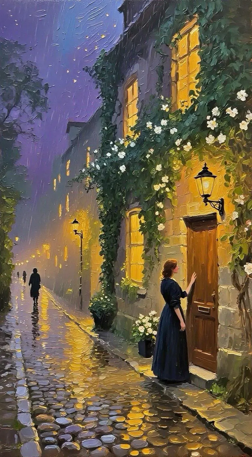 门畔的守望 — Oil on canvas