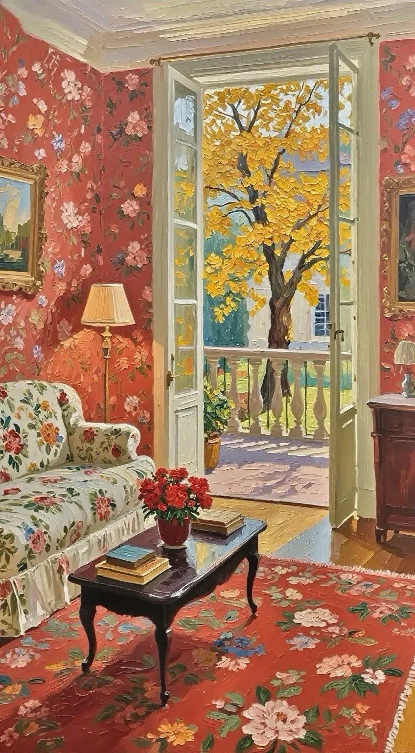 繁花秋室 — Oil on canvas
