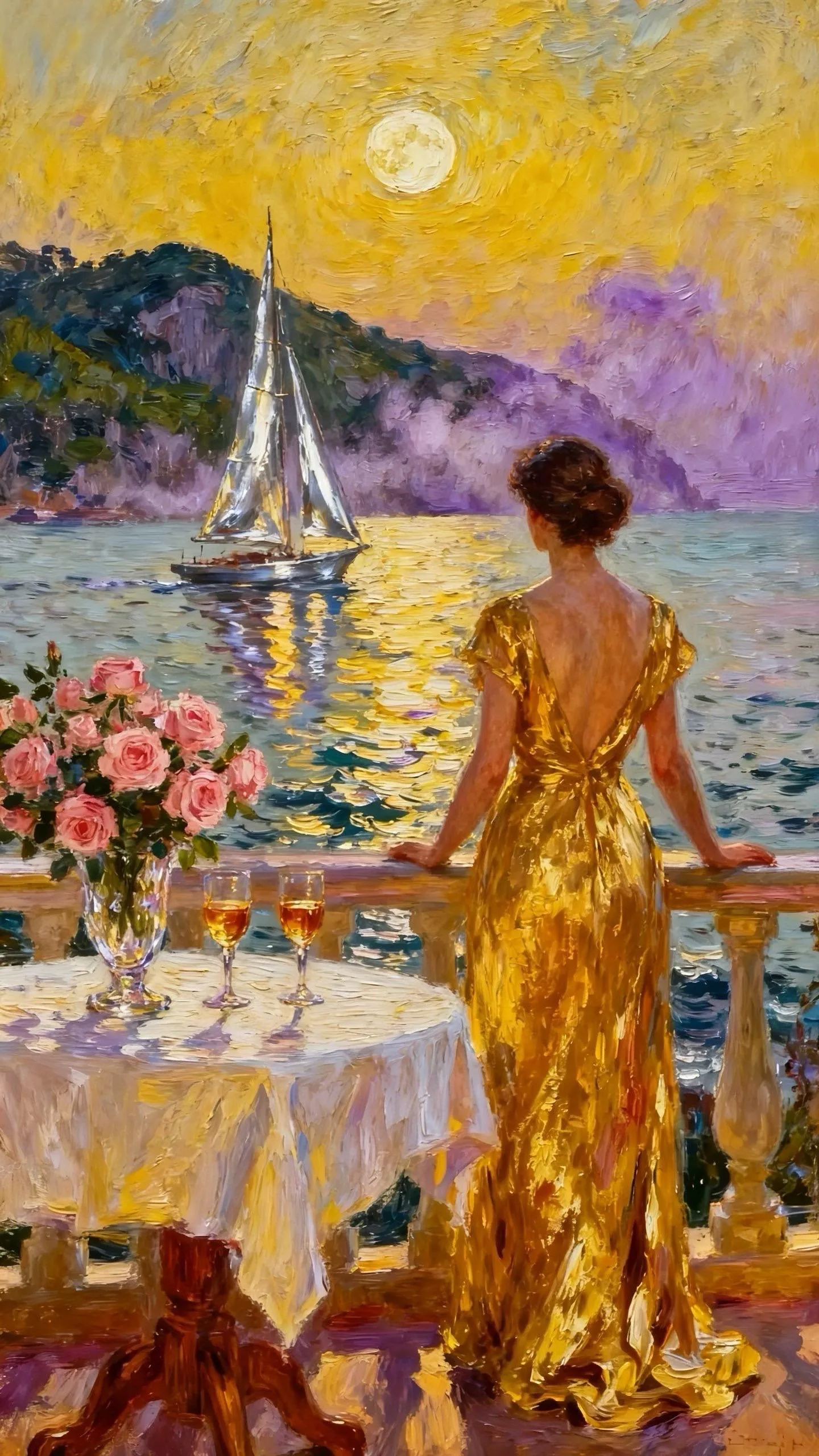 金缕裙影 — Oil on canvas