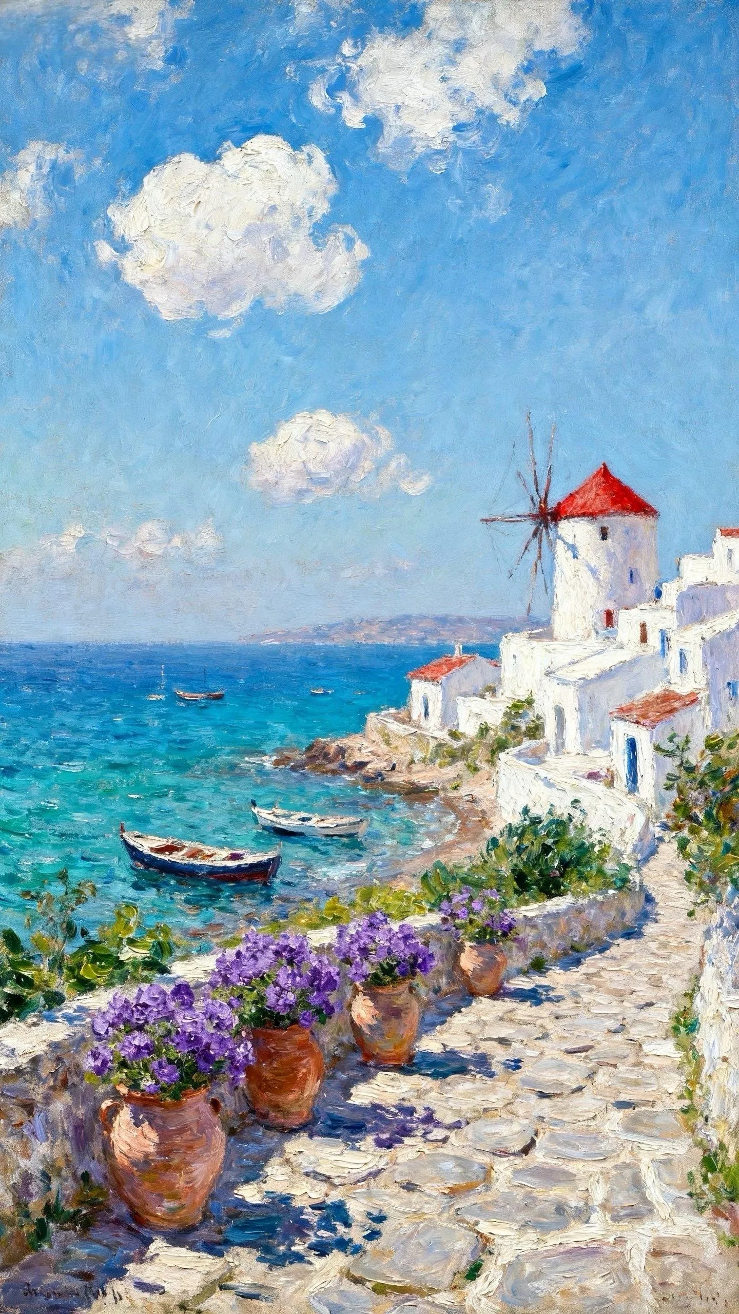 地中海晴日 — Oil on canvas