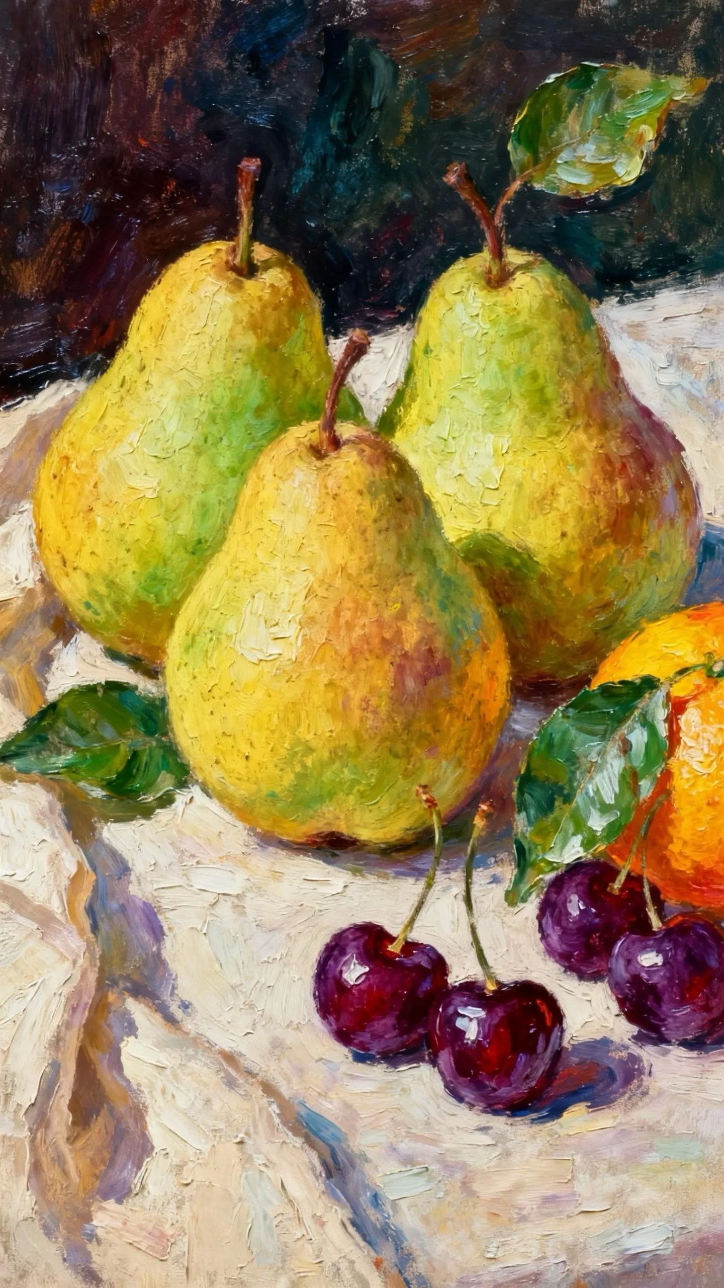 烟台秋月梨 — Oil on canvas