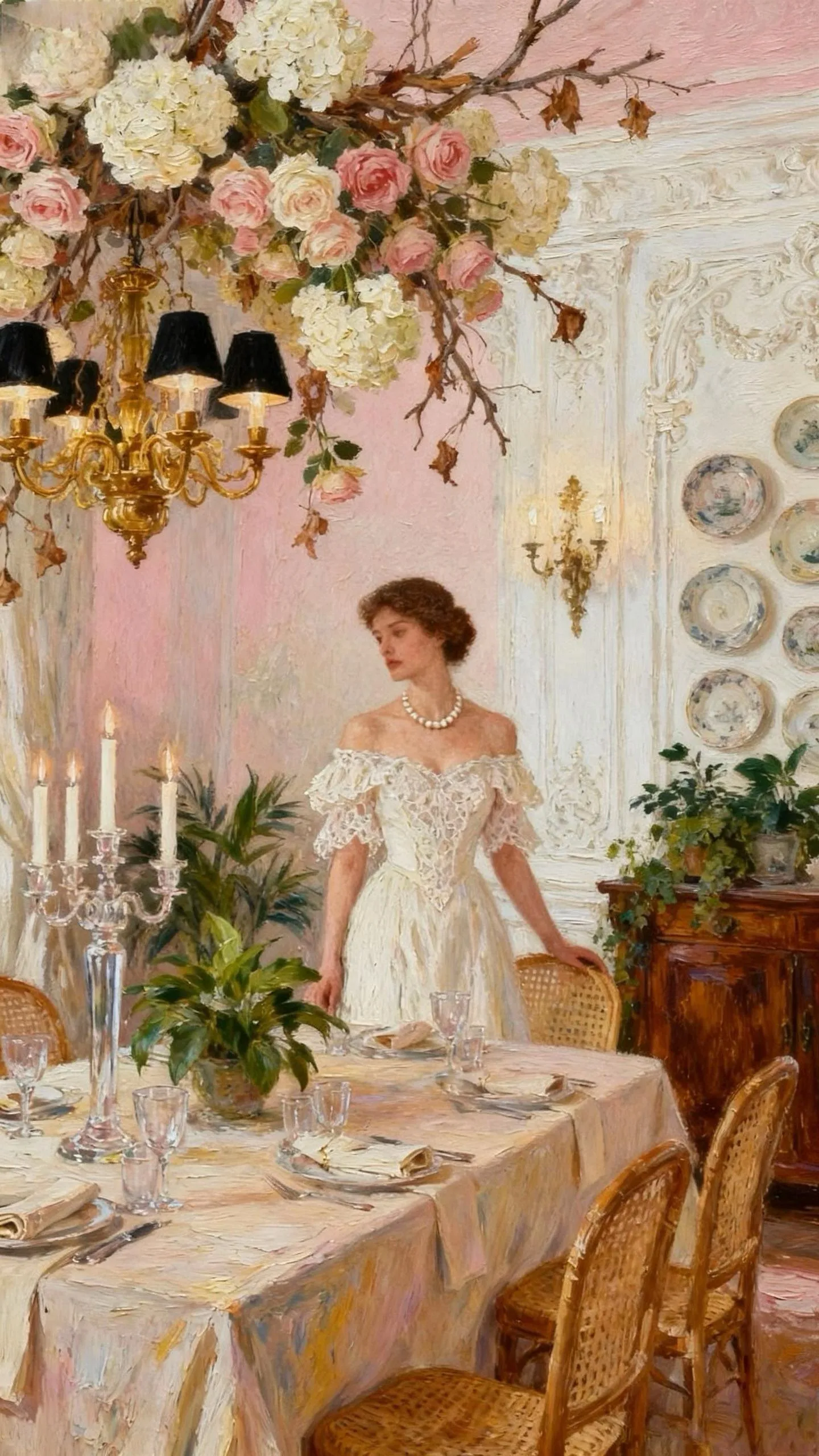 繁花落宴·奢雅之境 — Oil on canvas