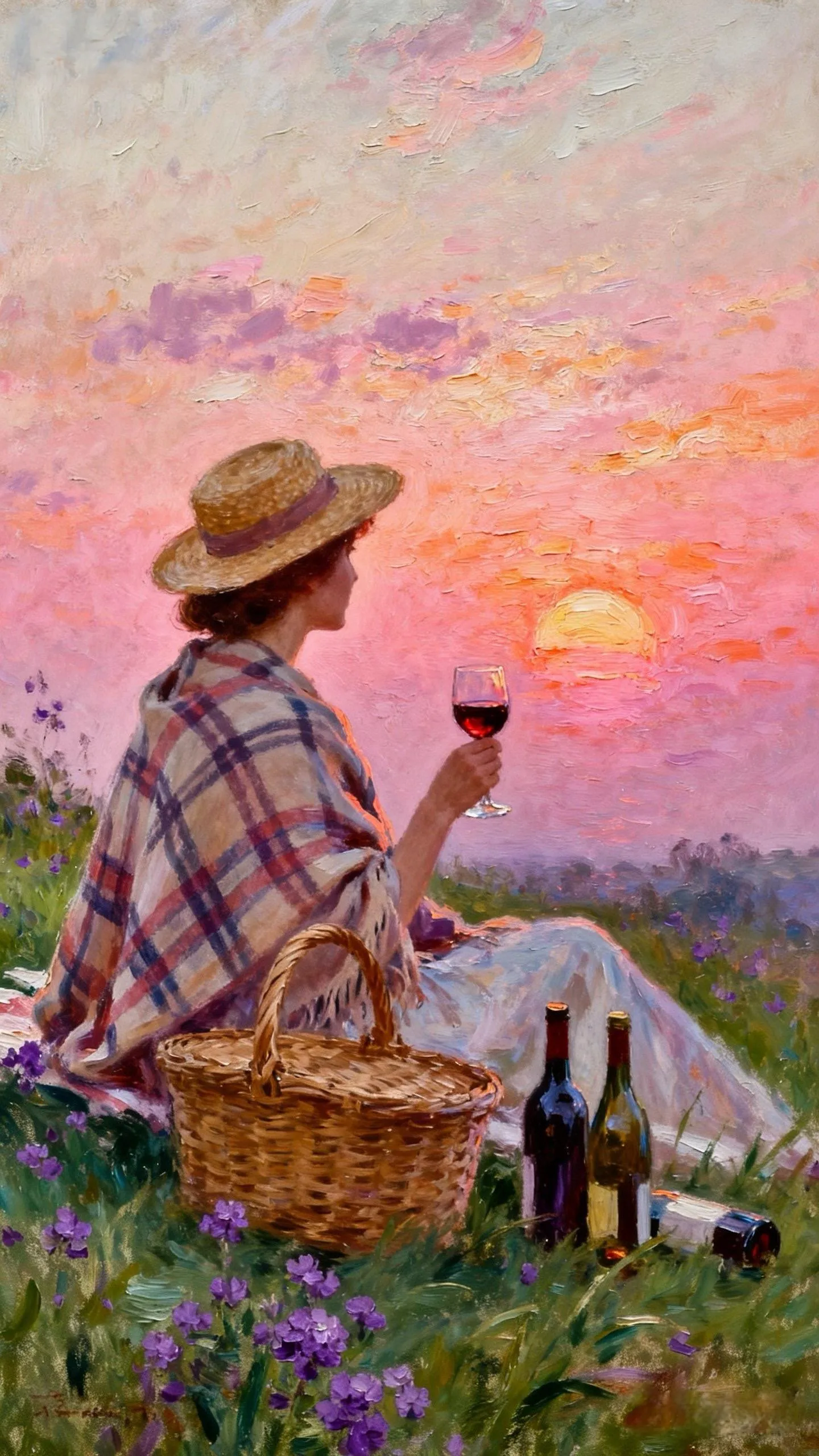 花海醉阳 — Oil on canvas