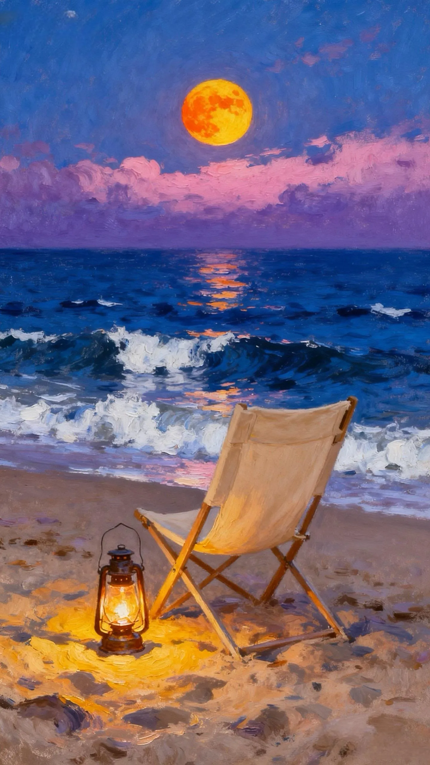 月海灯语 — Oil on canvas