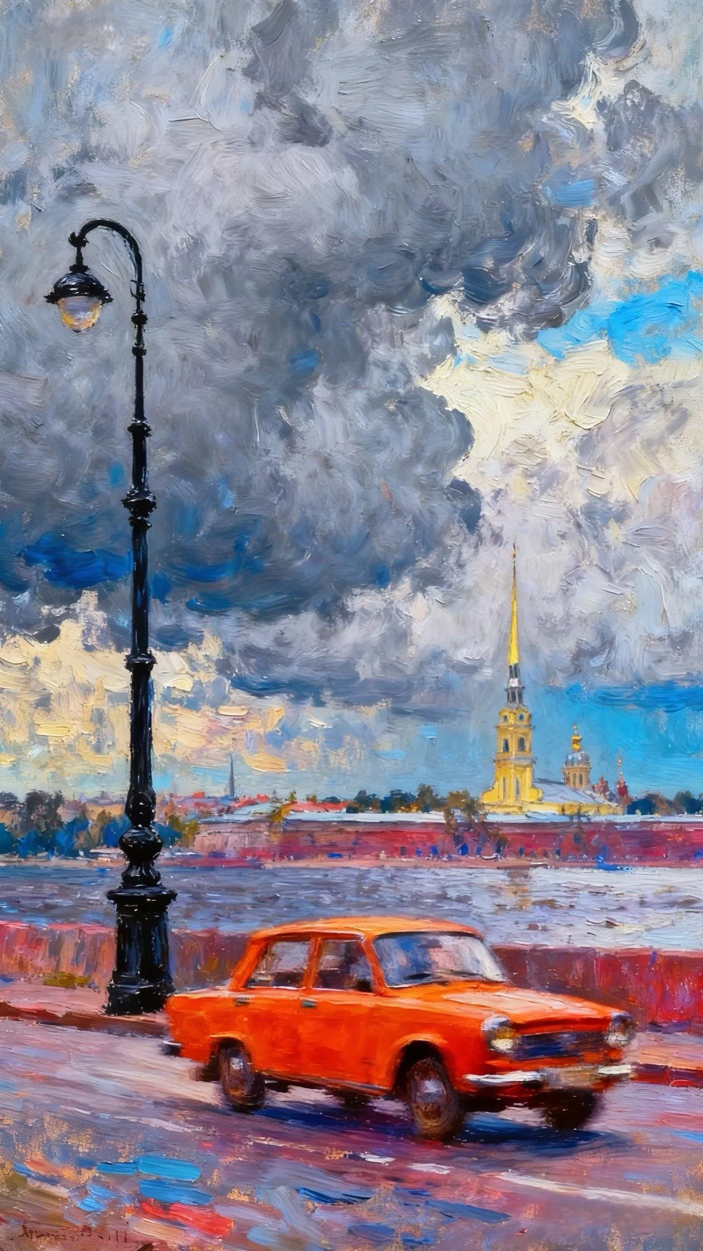 老城风影 — Oil on canvas