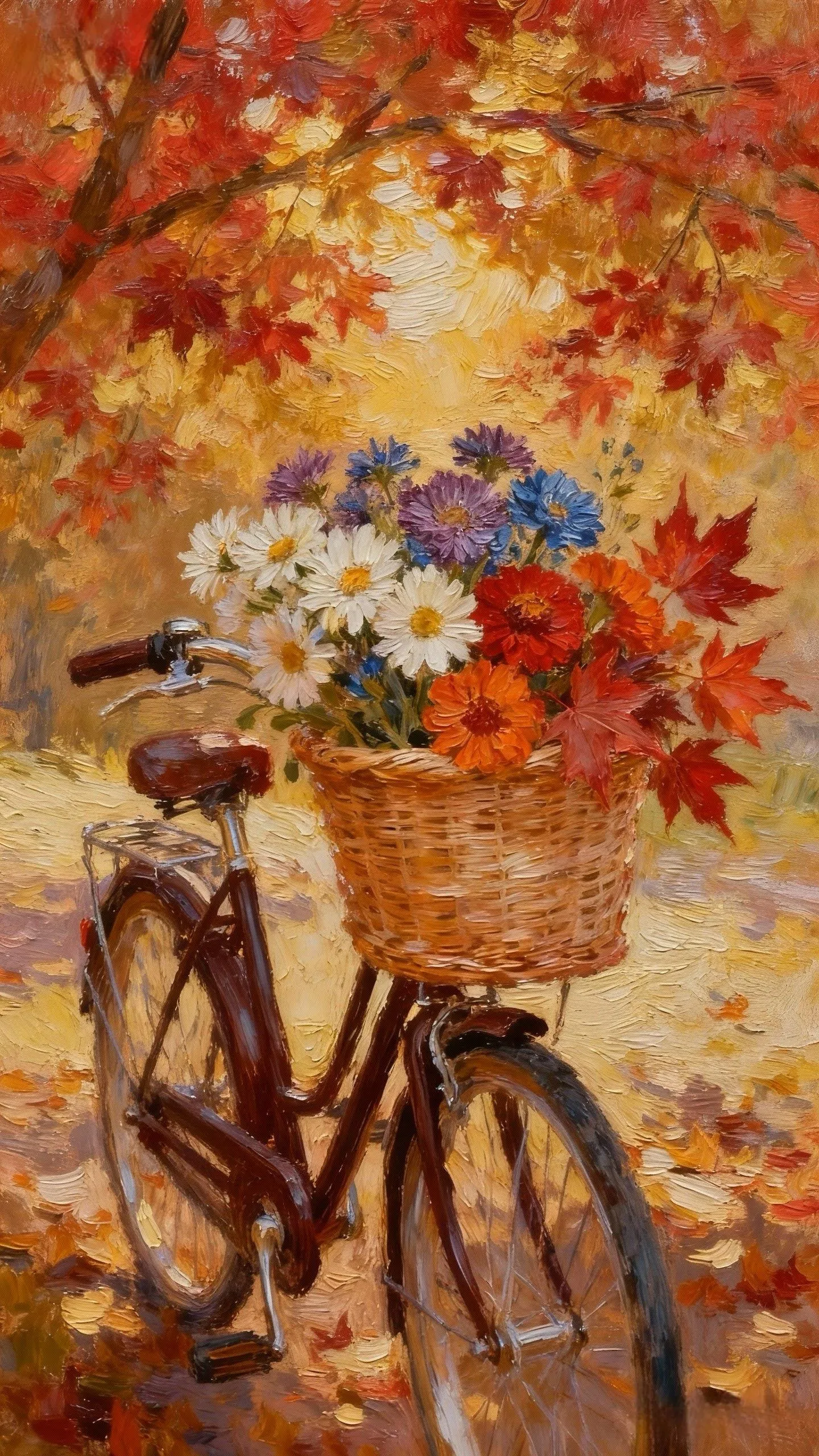 篮里的秋光 — Oil on canvas