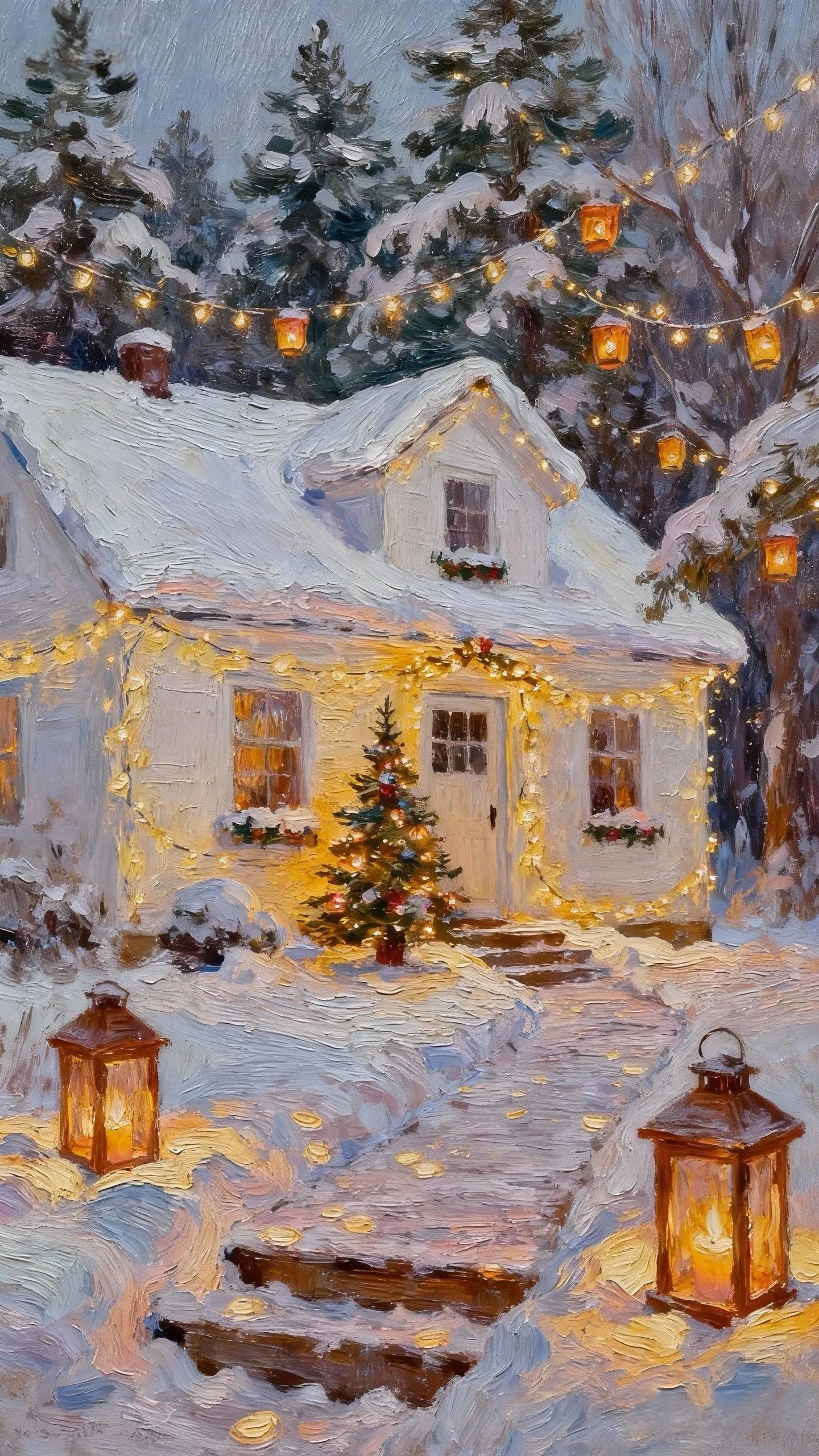 雪裹的糖罐 — Oil on canvas