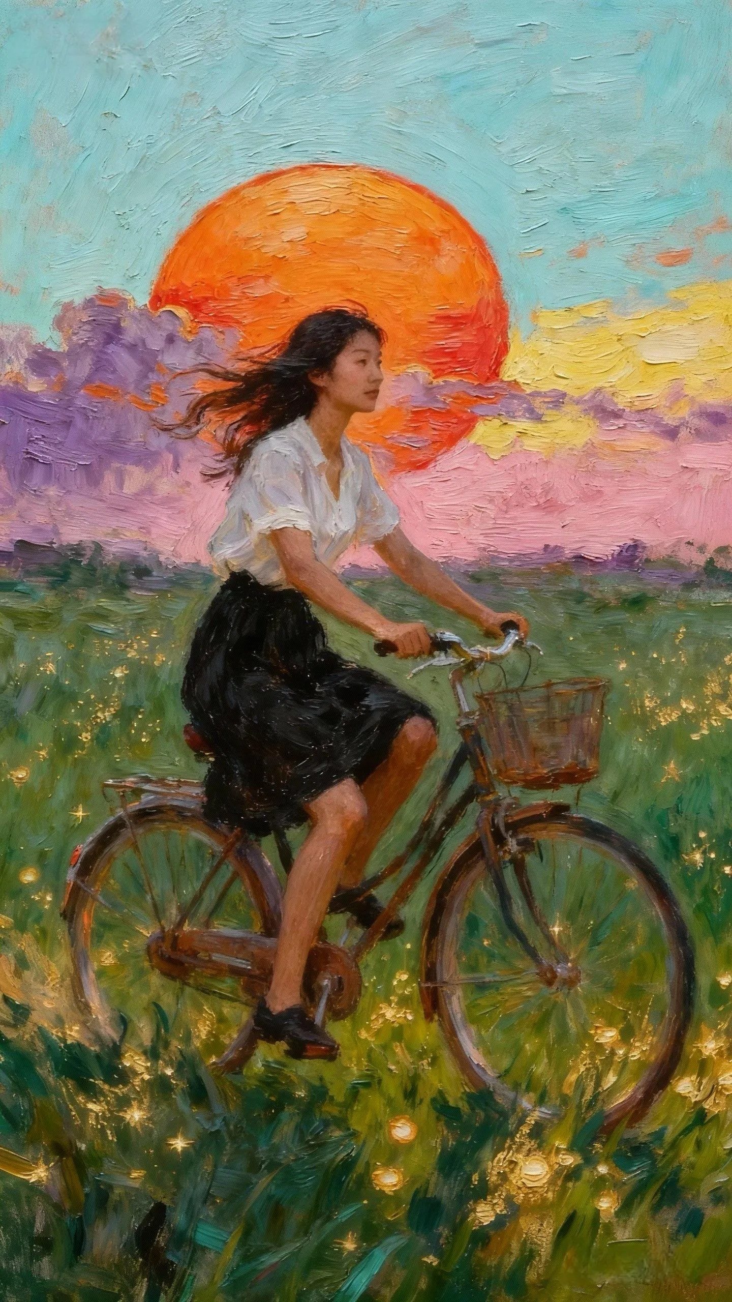 追着落日的风 — Oil on canvas
