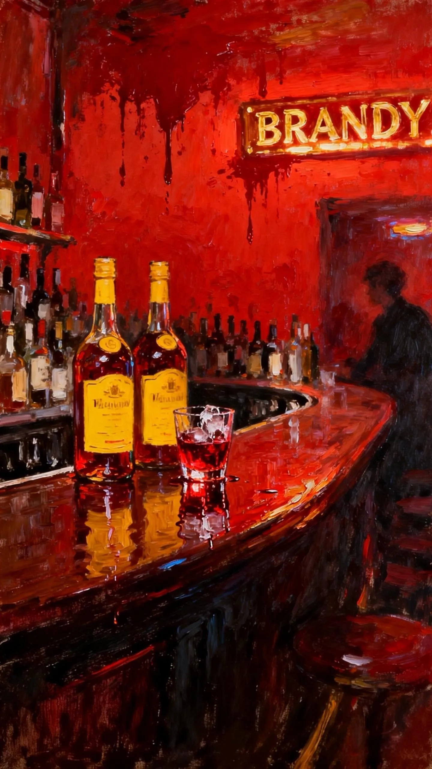 猩红 — Oil on canvas