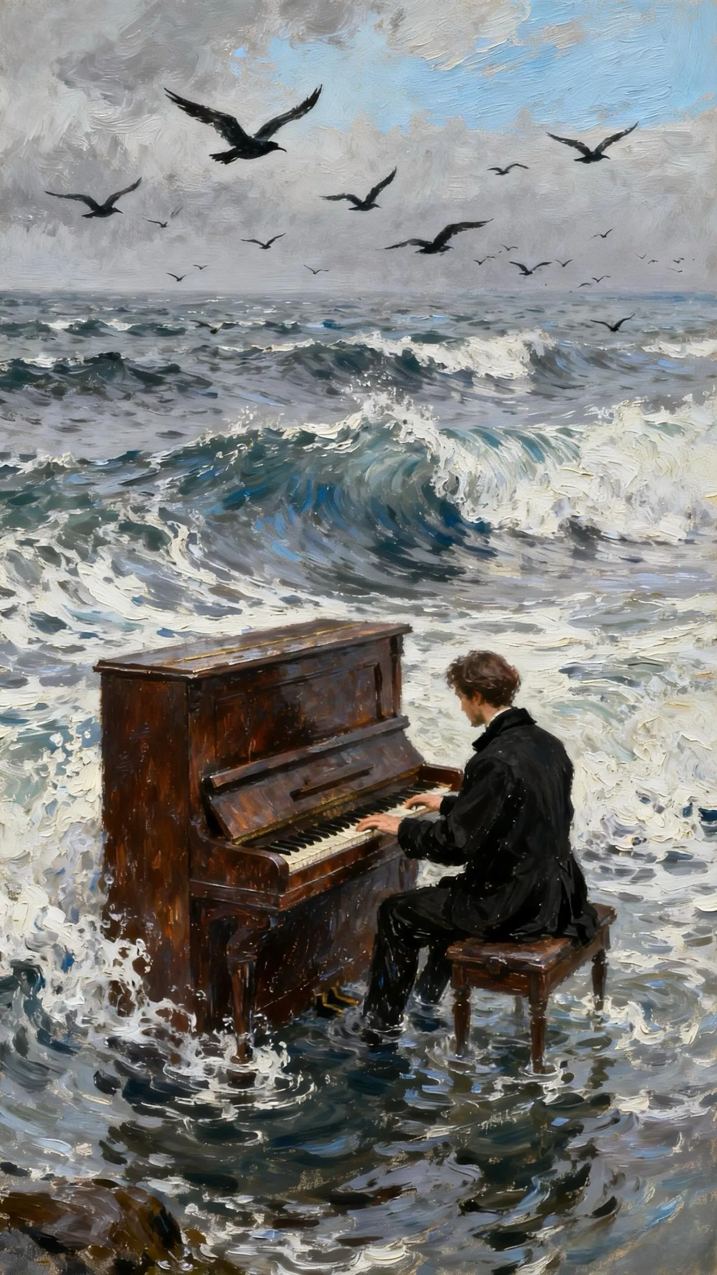 海葬 — Oil on canvas