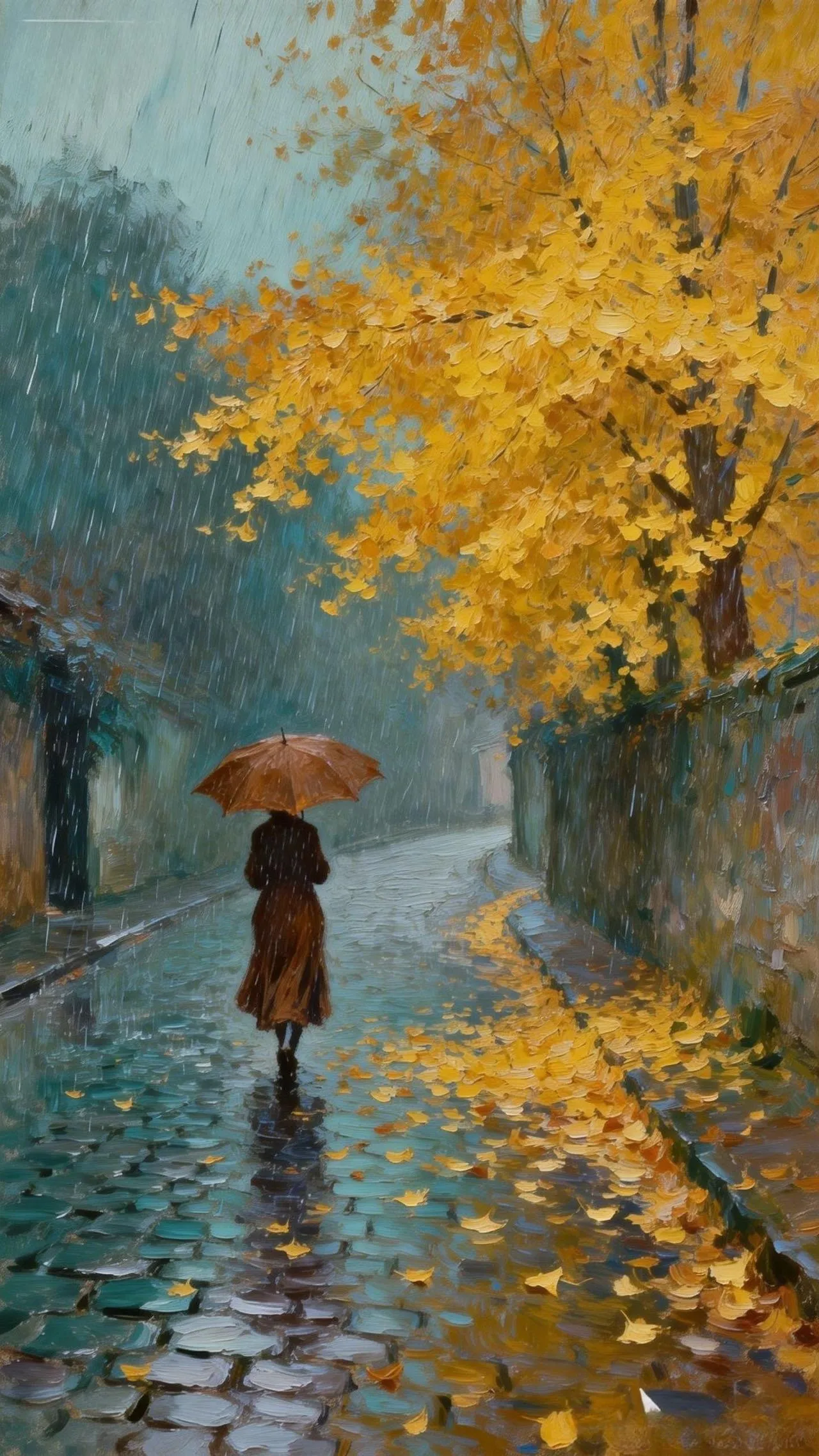 独步 — Oil on canvas