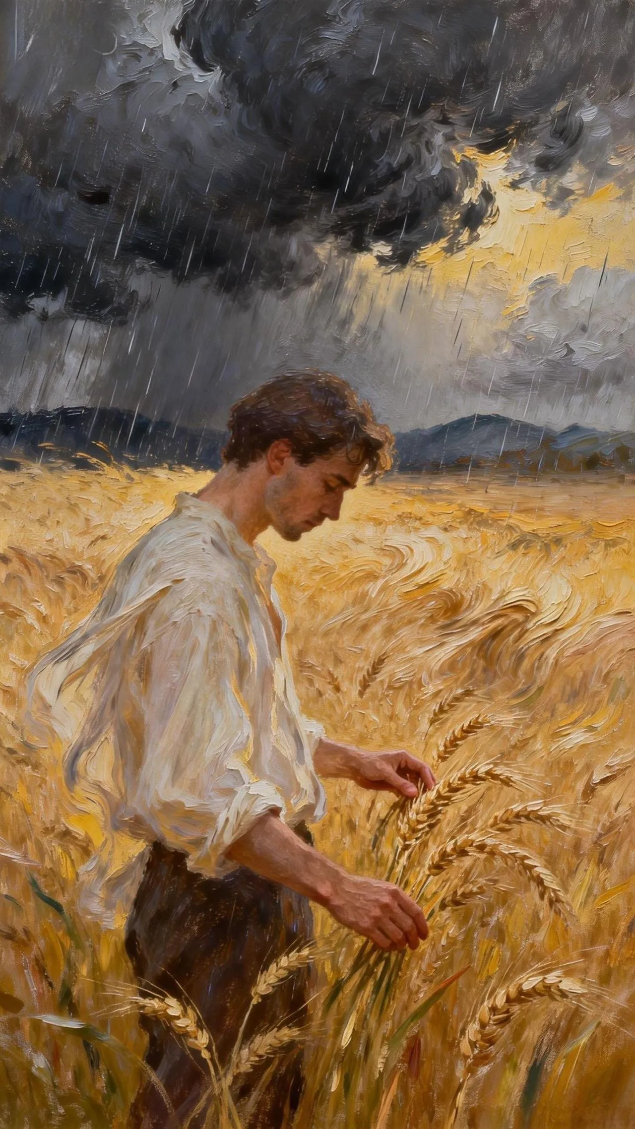 麦雨 — Oil on canvas