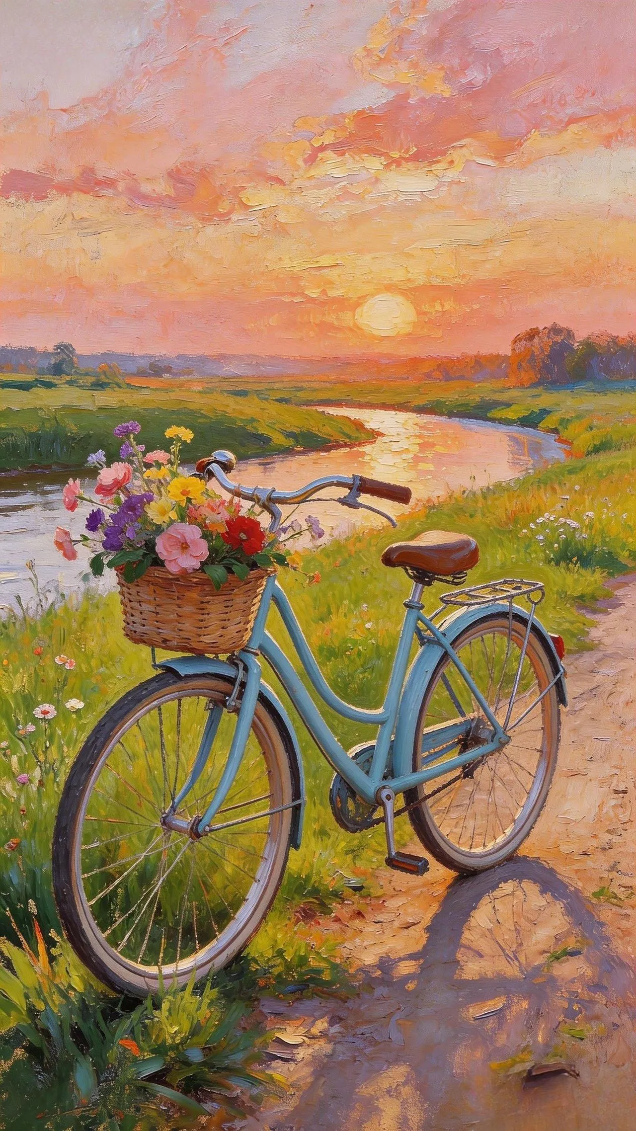 花车与夕光 — Oil on canvas