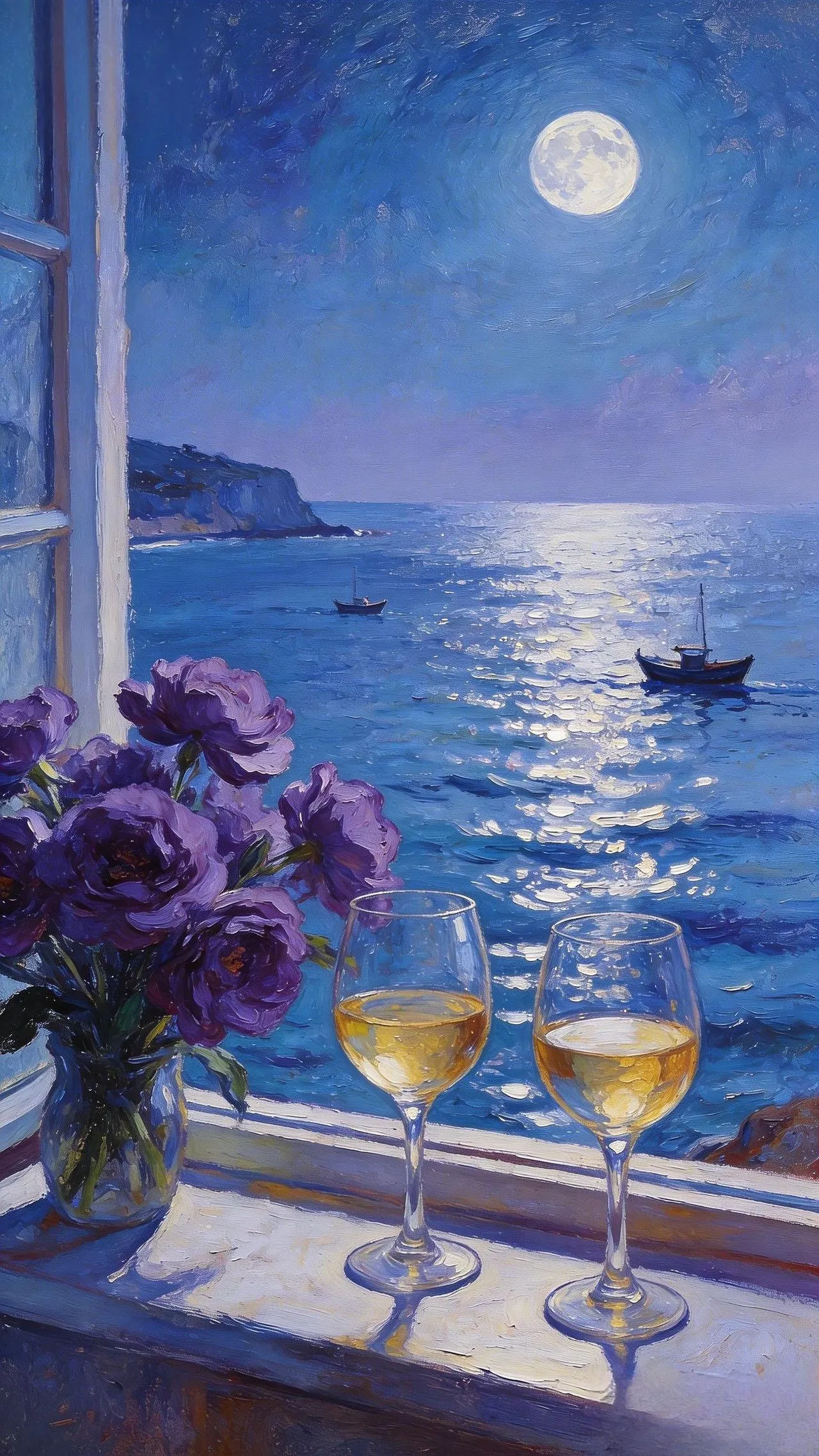 月下对酌 — Oil on canvas