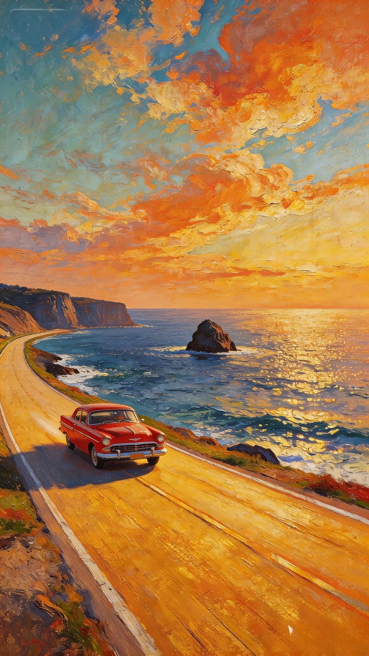 海岸驰行 — Oil on canvas