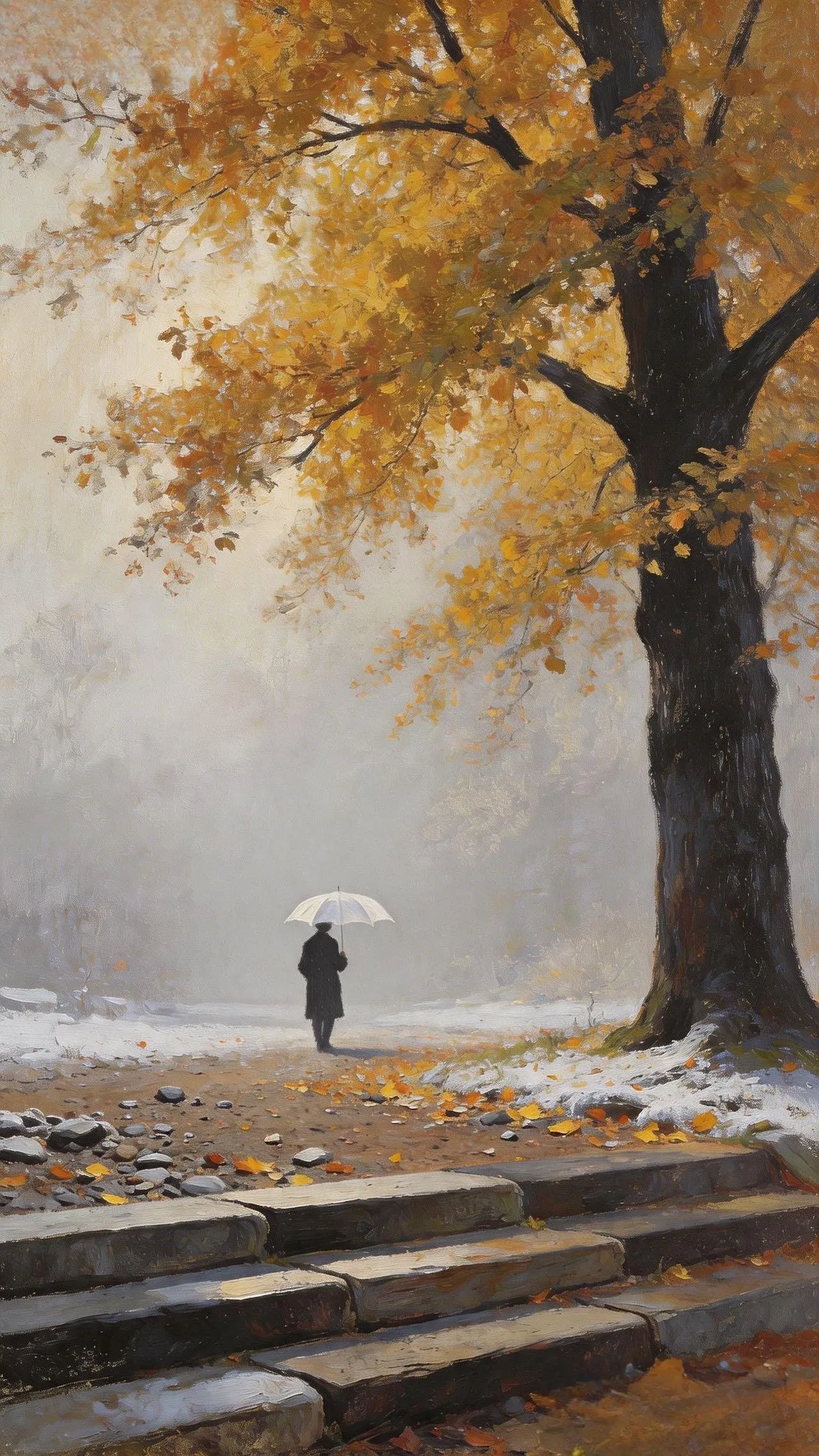 雾途沉溺 — Oil on canvas