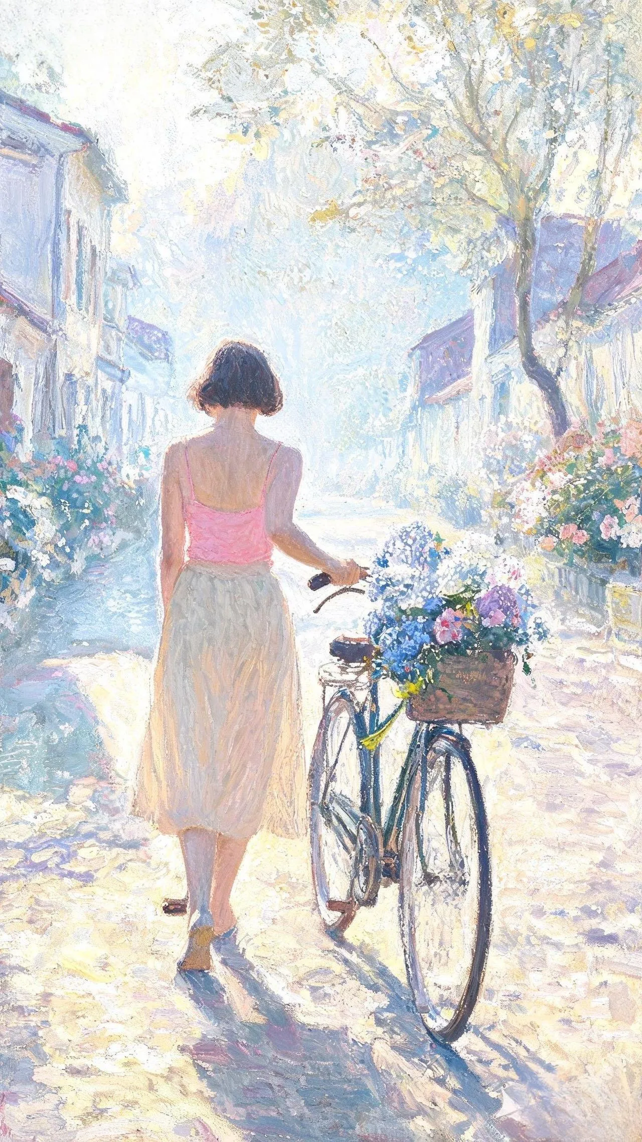 晴光花路 — Oil on canvas