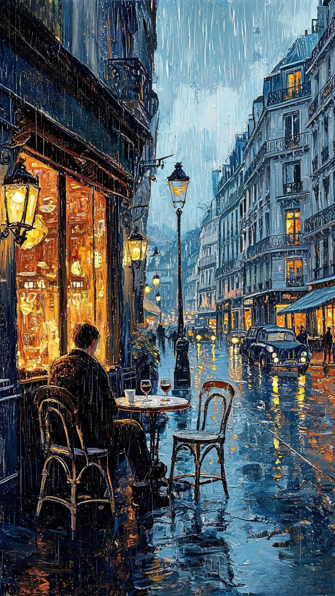 雨巷 — Oil on canvas