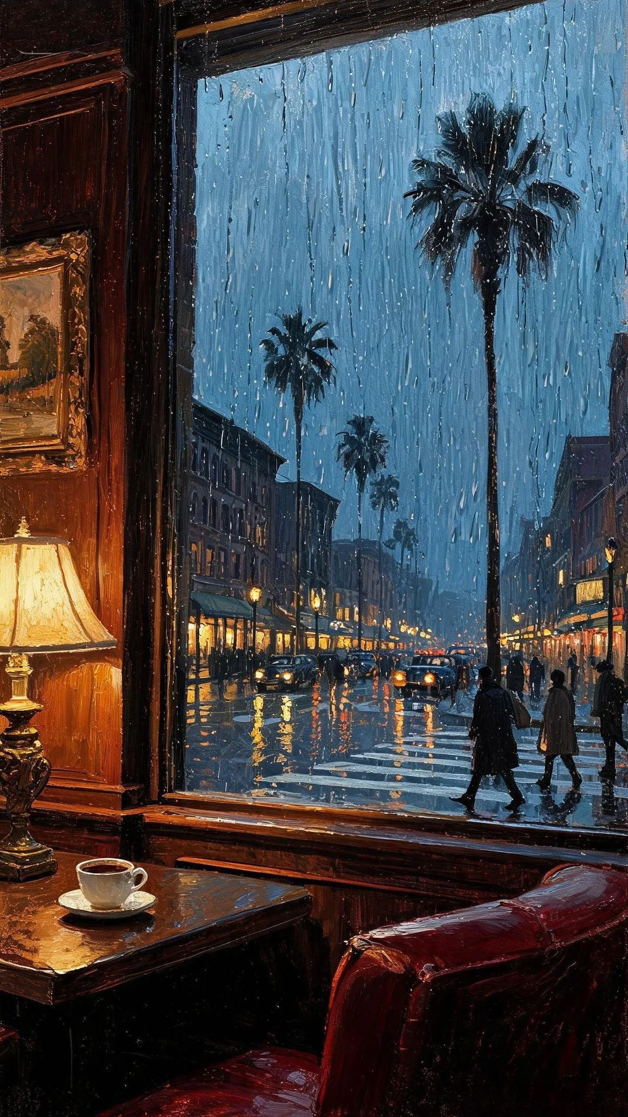 雨城 — Oil on canvas