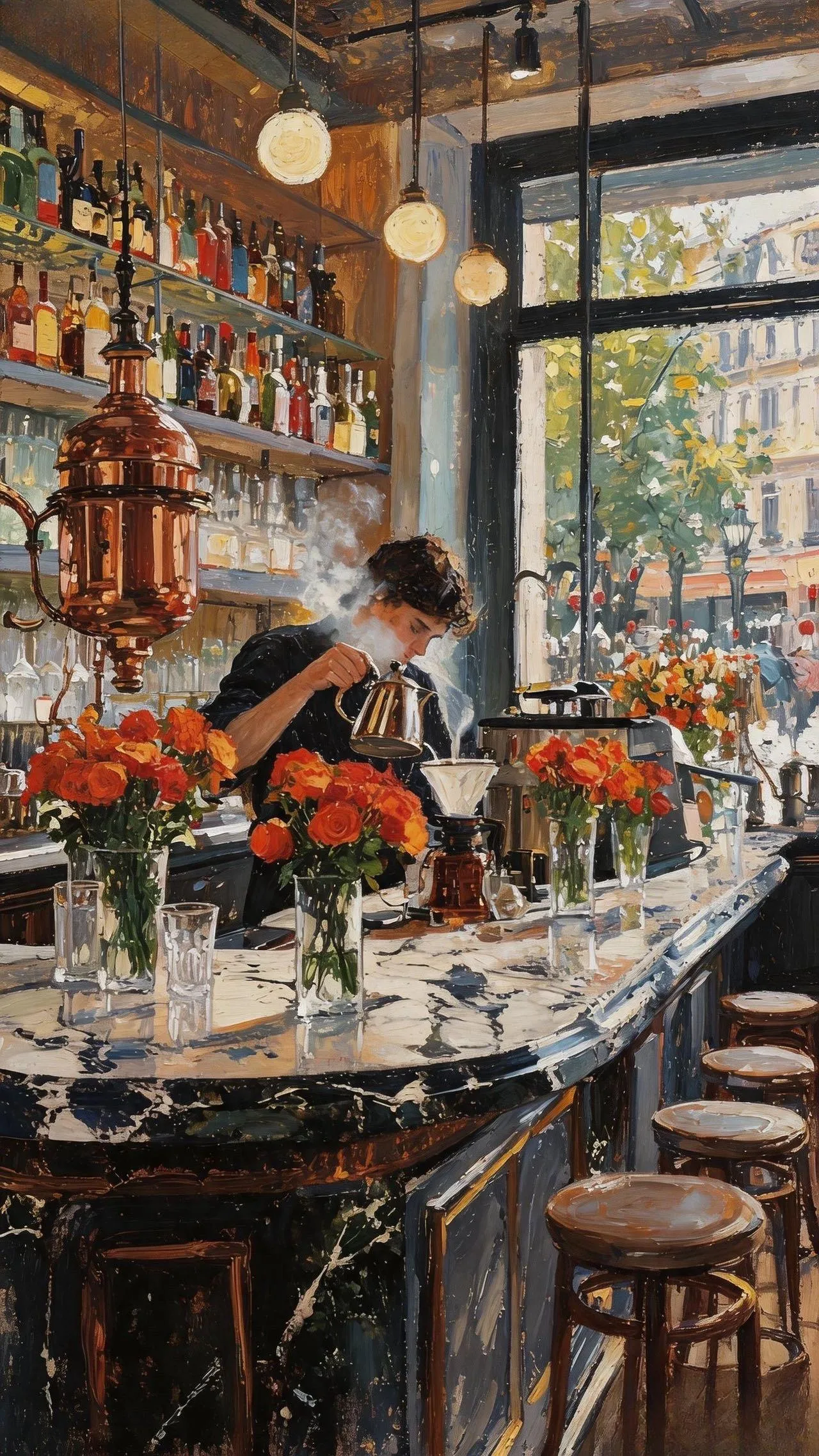 慢萃 — Oil on canvas