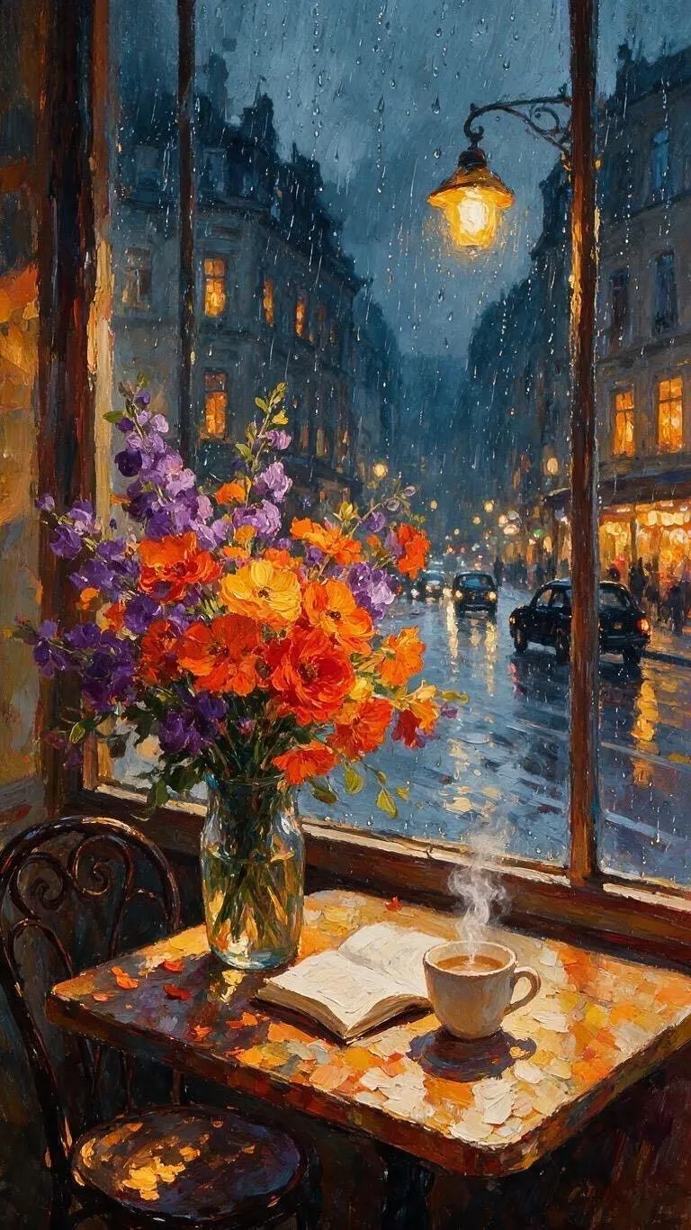 隔窗 — Oil on canvas