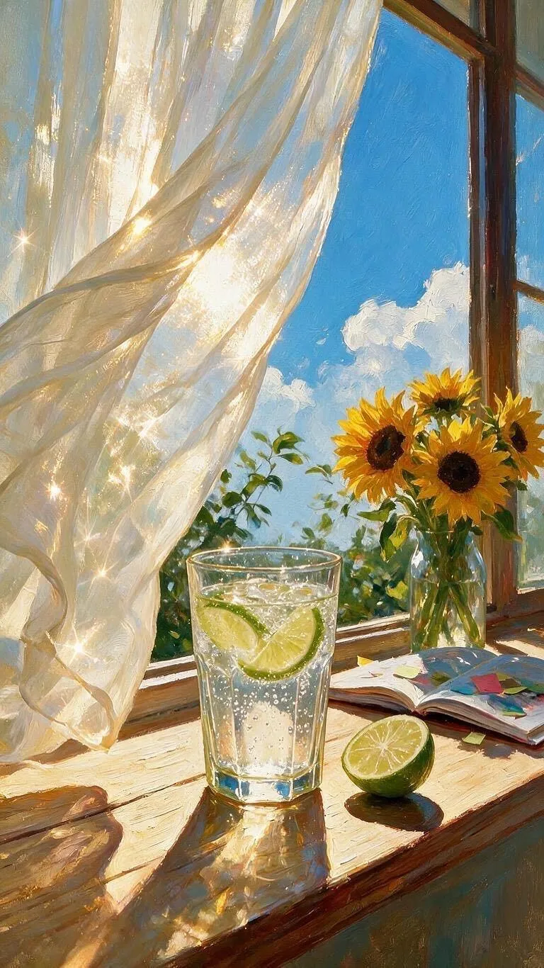 窗台 — Oil on canvas